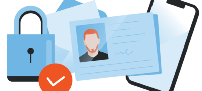 Rently Security Checks lock, document, identification, and mobile phone for rental screening process