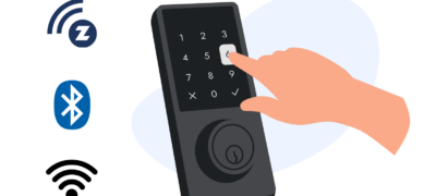 3 types of smart locks: z-wave, bluetooth, and wi-fi