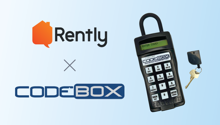 Rently and CodeBox integration Announcement displayed along a CodeBox