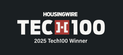 HousingWire Tech100 Logo with text below reading '2025 Tech100 Winner'