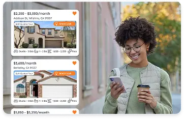 renter looking at property listings